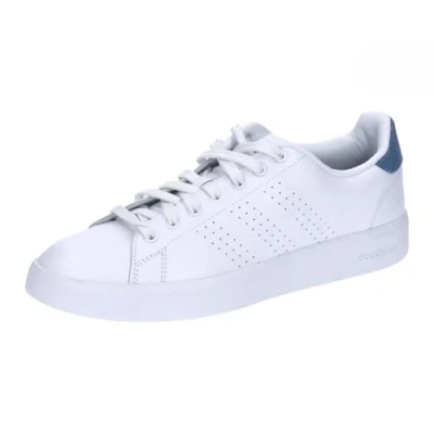 Afbeelding van adidas Advantage Premium leren schoenen voor heren, Cloud Wit/Cloud Wit/Crew Blue, 40 EU