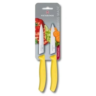 Afbeelding van Victorinox Schilmessenset Swiss Classic Geel 2 Delig