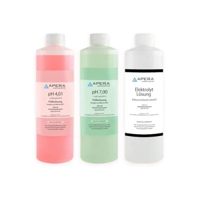 Afbeelding van Apera Instruments Tampon pH 4.01/7.00 + 3M KCl oplossing elk 250 ml