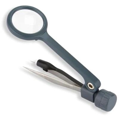 Image de Carson mg 88 lighted magnigrip 4x lupe avec pinzette &amp; licht