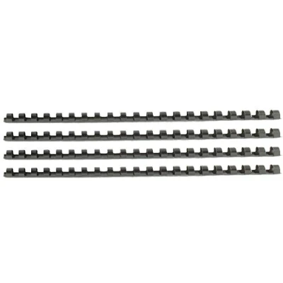 Afbeelding van Q Connect Bindkammen, 16 mm, zwart, 50 stuks