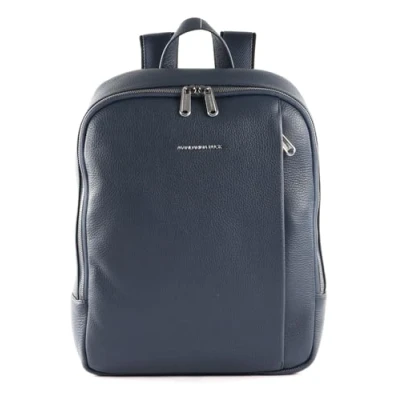 Afbeelding van MANDARINA DUCK Leren Rugzak met laptopvak Mellow Urban Backpack Avio Donkerblauw