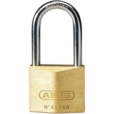 Afbeelding van Abus 85/40HB40 messing hangslot met hoge beugel verschillend sluitend 40 mm