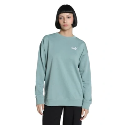 Afbeelding van ESS Small No. 1 Logo Relaxed trui met ronde hals voor Dames, Groen, Maat XL PUMA