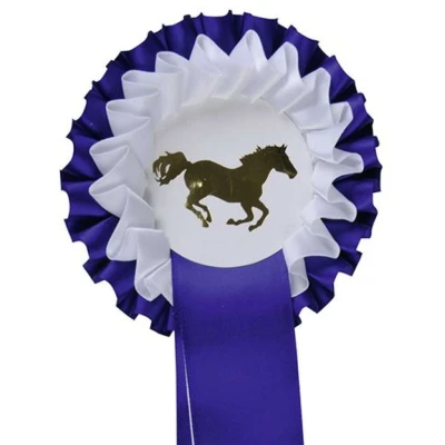 Afbeelding van HKM Rozet 2 Blauw/wit