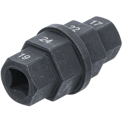 Afbeelding van BGS Motorfiets dopsleutel 3/8&quot; 17 19 22 24 mm