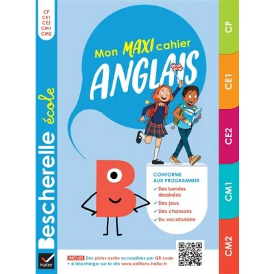 Image de Bescherelle école Mon maxi cahier d&#039;anglais (CP, CE1, CE2, CM1, CM2)