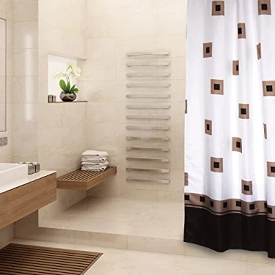 Afbeelding van MSV Cortina Ducha 180 x 200 cm HOTO Cuadros NEGROS