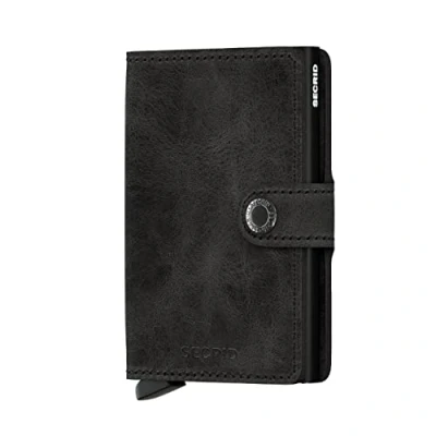 Image de Porte cartes Miniwallet Secrid noir vintage