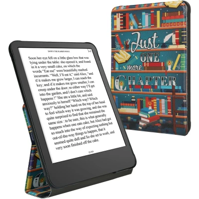 Afbeelding van kwmobile E readerhoesje voor Amazon Kindle Paperwhite (12. Gen 2024)/Kindle Colorsoft cover reader Hoes met standaard Van Kunstleer in meerkleurig