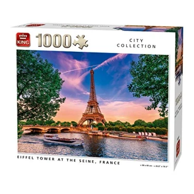 Afbeelding van Puzzel Parijs, de Eiffeltoren Frankrijk 1000 Stukjes