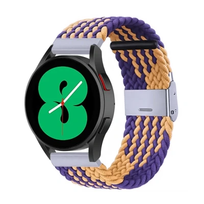 Afbeelding van Garmin Approach S12 / S40 S42 Braided nylon bandje Oker paars