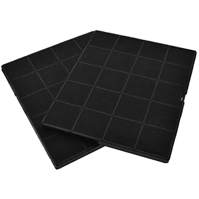 Afbeelding van AllSpares Koolstoffilter (2St.) voor afzuigkappen geschikt o.a. AEG Electrolux ECFB01 / Airforce AFFCAF16 Zanussi 9029798767 en Novy 508 900758 (237x192x10mm)