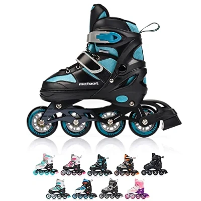 Afbeelding van Meteor Rox Skates Inline Kinderen Verstelbaar M turkus, maat 34 37