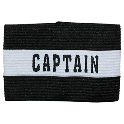 Afbeelding van Aanvoerdersband Captain Zwart/Wit