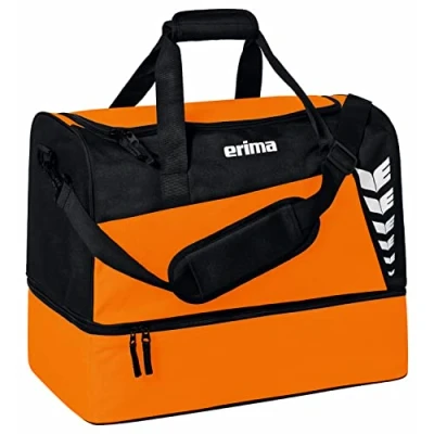 Afbeelding van Erima SIX WINGS sporttas met bodemvak oranje/zwart