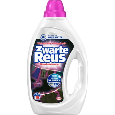 Afbeelding van 2+2 gratis: Witte Reus Vloeibaar Wasmiddel Zwarte 19 Wasbeurten 855 ml