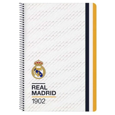 Afbeelding van Notitieboekje Real Madrid C.F. Wit A4 80 Lakens