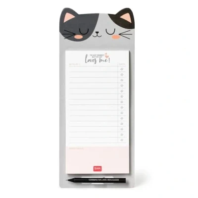 Afbeelding van Legami Paper Thoughts notitieblok met 70 afneembare vellen, wit (kitty), 19 x 11 cm