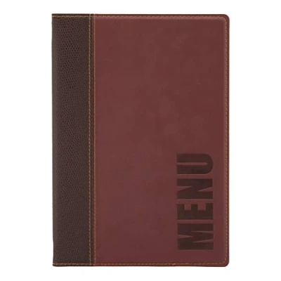 Afbeelding van Securit Trendy menumap A5 wijnrood