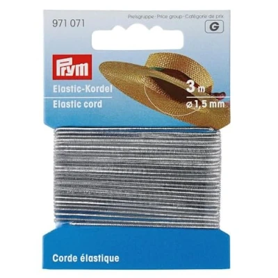 Afbeelding van Prym Elastisch Koord 1,5 mm Zilver