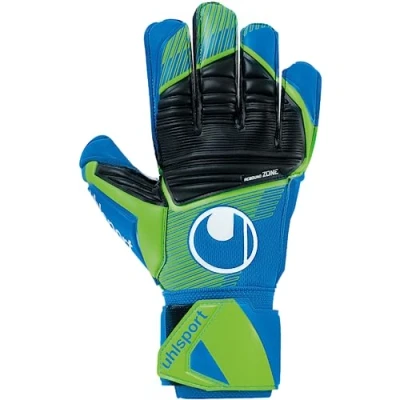 Afbeelding van uhlsport Aquasoft Keepershandschoenen voor voetbaldoel met speciaal kleefschuim nat weer