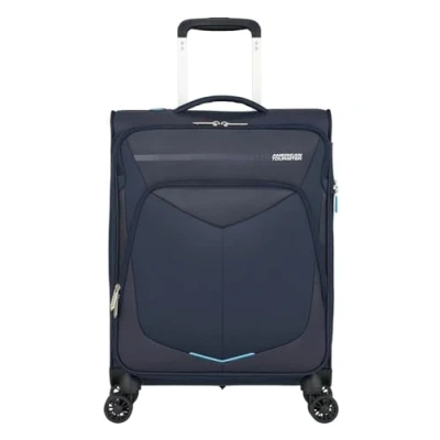 Afbeelding van American Tourister Summerfunk Spinner 55 Expandable navy Zachte koffer
