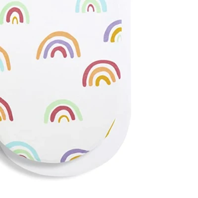 Afbeelding van Snuz Hoeslakens mozes matras 2 pack 35 x75 cm Rainbow