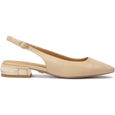 Afbeelding van Kazar Zeline Slingback ballerina ́s, Dames, Maat: 36, Beige Leer