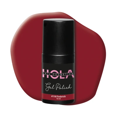 Afbeelding van Gelpolish #118 Firebrick 10ml Rood Gelnagellak Hola