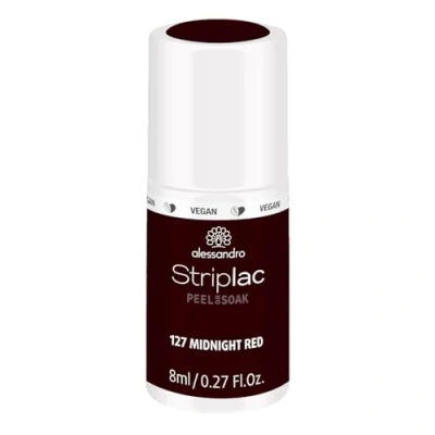 Afbeelding van Alessandro Striplac Peel or Soak 127 Midnight Red Gellak Beautytasting