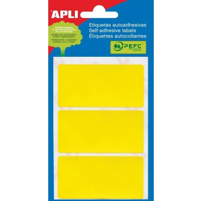 Afbeelding van Apli Gekleurde Etiketten In Etui Geel (2071) Etiket