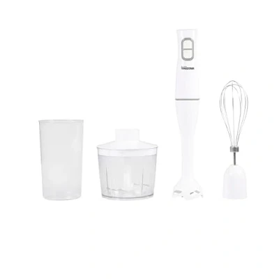 Afbeelding van Tristar Staafmixer Set MX 4851 Staafmixer, Hakmolen en Garde Extra lange staaf voor o.a. soep 350 W Wit