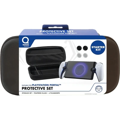 Afbeelding van Qware Bundel Hoesje En Beschermglas Playstation Portal Zwart (qw PSp 9500)