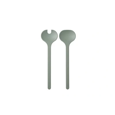 Image de Mepal Couverts à salade 2 pièces Silueta Lavable au lave vaisselle Fourchette et cuillère Nordic sage