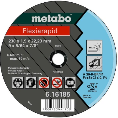 Afbeelding van Metabo 616181000 Doorslijpschijf recht 25 stuk(s)