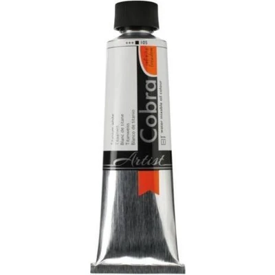Afbeelding van Cobra Artist Water Vermengbare Olieverf Tube 150 ml TitaanWit 105