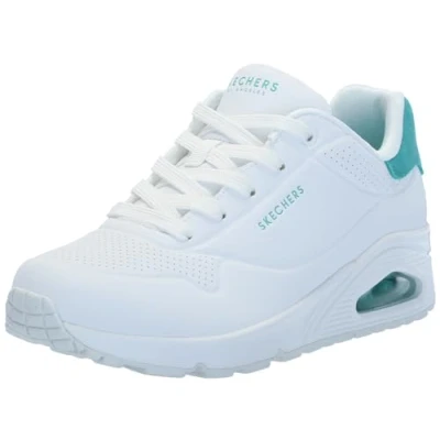 Afbeelding van Skechers Sport UNO POP BACK Sneakers laag, Dames, Maat: 36.5, Weiß minzgrün Kunststof