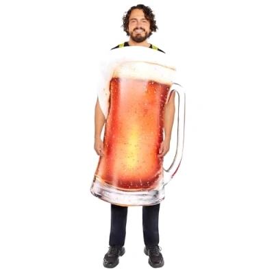 Afbeelding van Amscan 9918661 Uniseks kostuum Pint of Beer Tabard Volwassenen Festival Fancy Dress Maat: Standaard