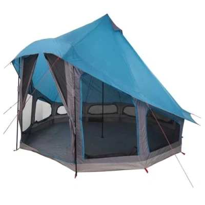 Afbeelding van vidaXL Gezinstent Tipi Blauw 6 Personen Waterdicht