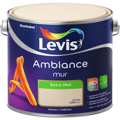 Afbeelding van Levis Ambiance muurverf extra mat 2,5l linnen