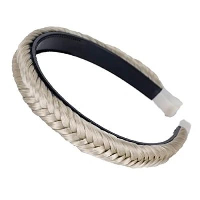 Afbeelding van PRETTYSHOP Haarband Met Vlecht Haarstukje Haarlint Lichtblonde HHR4a