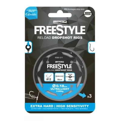 Afbeelding van Spro Freestyle Reload Ds Rig 3St. 0.18 mm / haak maat 12