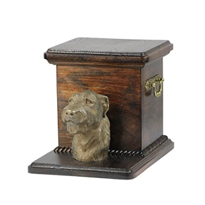 Afbeelding van Ierse Wolfhond urn hond met beeldje elegante voor hondenas