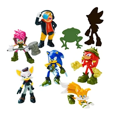 Afbeelding van Bizak Sonic Prime 64112004 1 Set van 8 figuren, 6,5 cm hoog, in luxe doos, inclusief 2 exclusieve verrassingsfiguren, assortiment