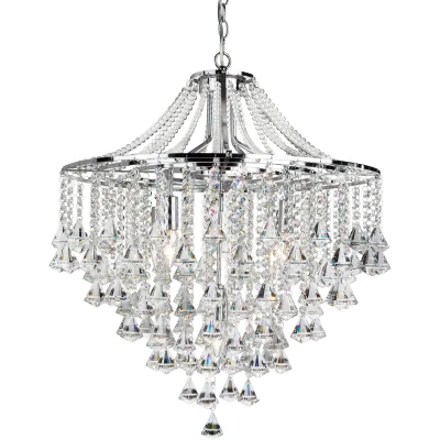 Afbeelding van Dorchester kroonluchter, kristal, 5 lamps, Ø 64 cm, E14