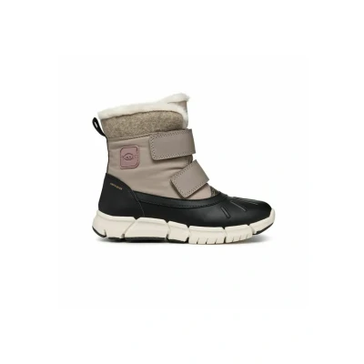 Afbeelding van Geox J Flexyper Girl B Ab Sneeuwlaarzen Meisjes, Dk Beige Zwart