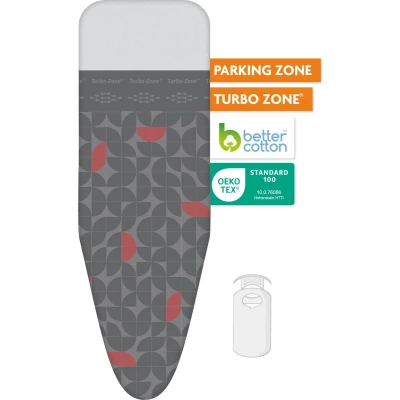 Afbeelding van Laundryspecialist 3 laagse COMFORT strijkplankhoes Optimaal strijkcomfort en stoomdoorlatend maat S/M voor een breedte van 37 tot 43 cm lengte 117 122