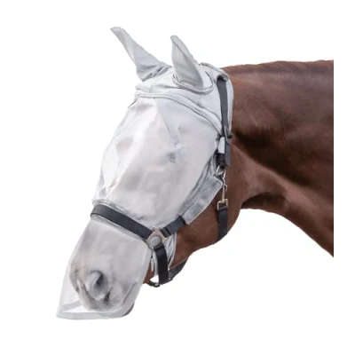 Afbeelding van Waldhausen Vliegenmasker Premium met Oren Silver Grey Full