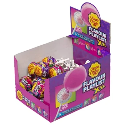 Afbeelding van Chupa Chups XXL, snoep gevuld met gom verschillende smaken, weergave van 25 eenheden 29 g. (totaal 725 gr.) g